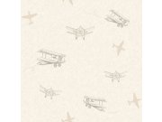 Dječja flis tapeta zrakoplov Sweet Dreams ND21141 | 0,53 x 10 m | Ljepilo besplatno Djeca