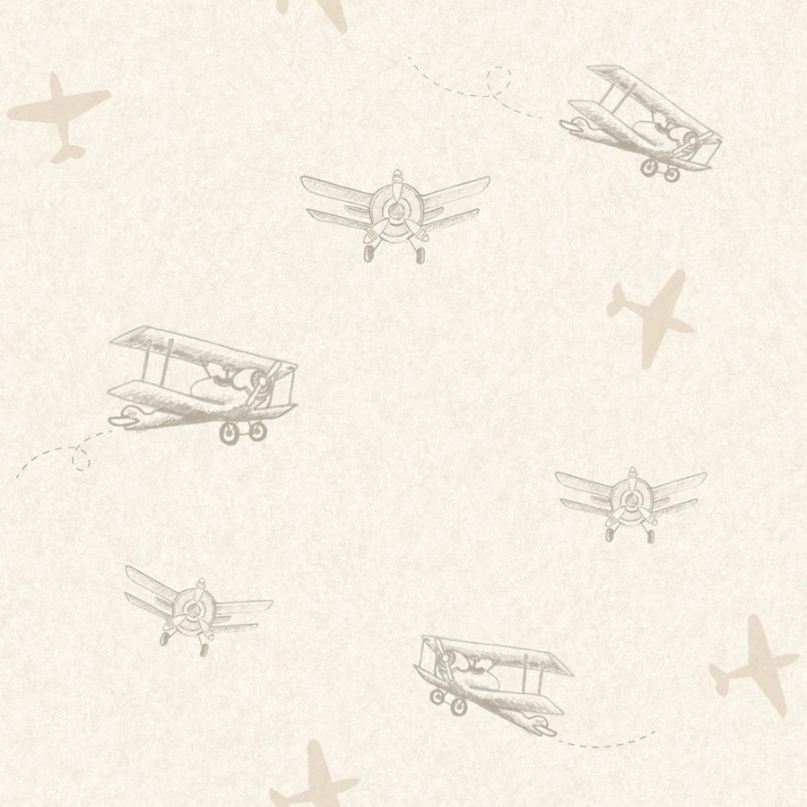 Dječja flis tapeta zrakoplov Sweet Dreams ND21141 | 0,53 x 10 m | Ljepilo besplatno
