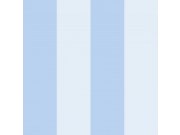 Dječja plava prugasta papirnata tapeta 6080001 | 0,53 x 10 m | Ljepilo besplatno Na skladištu