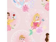 Dječja papirnata tapeta Kids@Home Disney Princeze, 108593, 0,52 x 10 m | Ljepilo besplatno Djeca