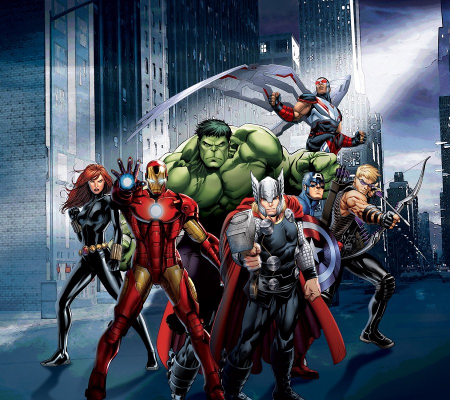 Foto zavjese Avengers FCSXL4391, 180 x 160 cm