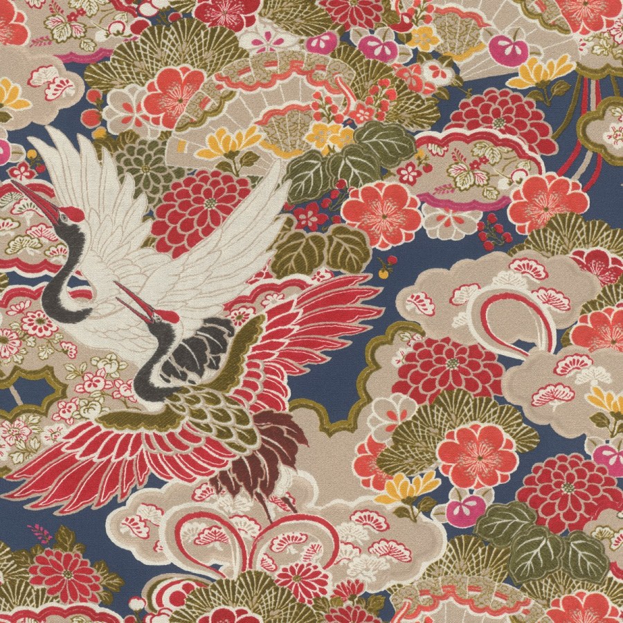 Flis periva tapeta tapeta po japanskom uzorku Kimono 409352 | Ljepilo besplatno