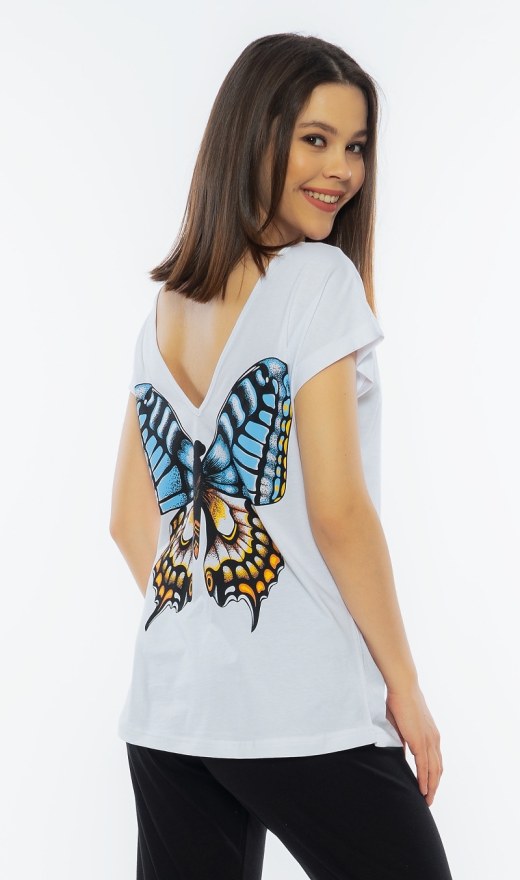 Ženska kapri pidžama Veliki leptir