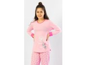 Dječja duga pidžama Little Mouse Djeca - Djevojčice - Pidžama za djevojčice - Pidžama djevojke s dugim rukavima