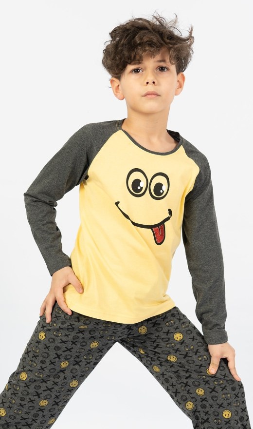 Dječja duga pidžama Jakub - Pidžame za dječake s dugim rukavima
