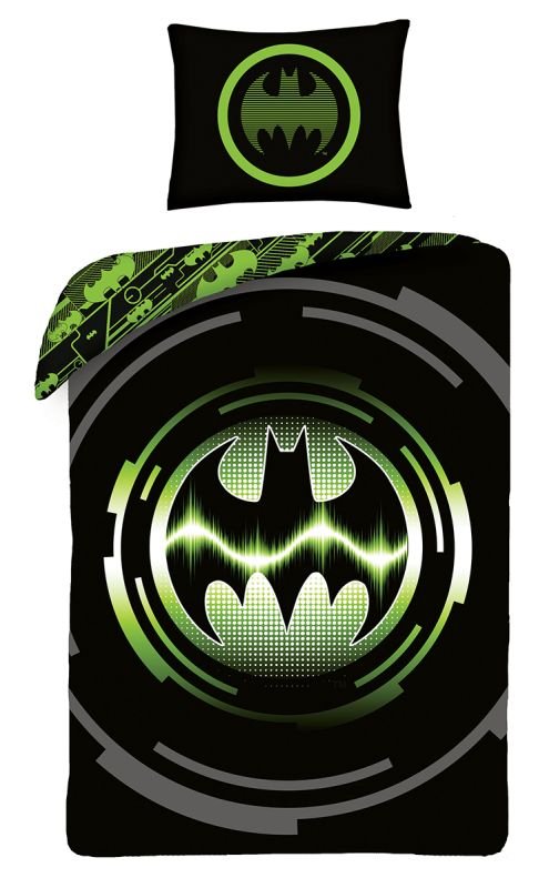 HALANTEX Posteljina Batman zelena Pamuk, 140/200, 70/90 cm - Posteljina sa licencijom