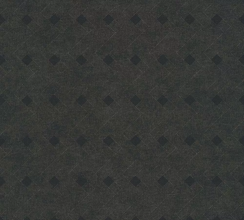 Tapete za zid Cuba crni grafčki uzorak, 0,53 x 10 m | Ljepilo besplatno