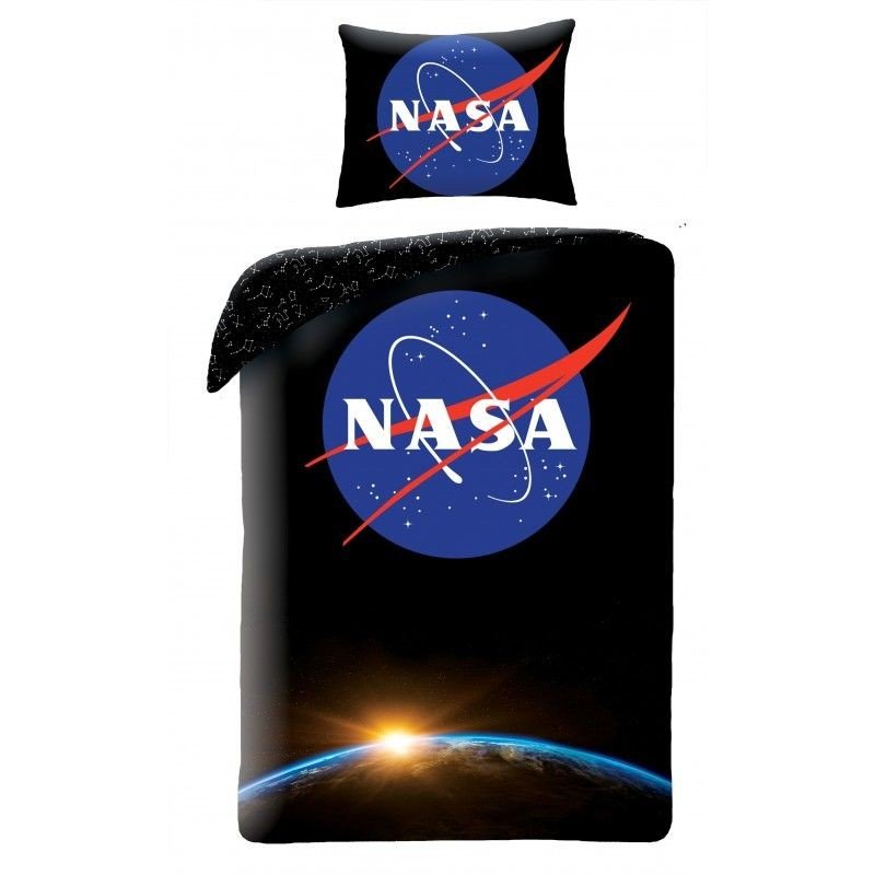 HALANTEX lan NASA crni pamuk, 140/200, 70/90 cm - Posteljina sa licencijom
