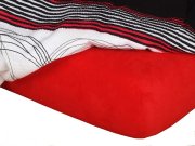 Plahta jersey crvena C Posteljina za krevete - Plahte - Jersey plahte