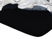 Plahta jersey crna C Posteljina za krevete - Plahte - Jersey plahte
