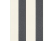 Flis tapeta crnobijela prugasta Florentine 485479 | Ljepilo besplatno Rasch