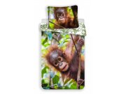 Fotootisak posteljina Orangutan 02 | 140x200, 70x90 cm Posteljina za krevete - Dječja posteljina - Dječja posteljina Fototisak