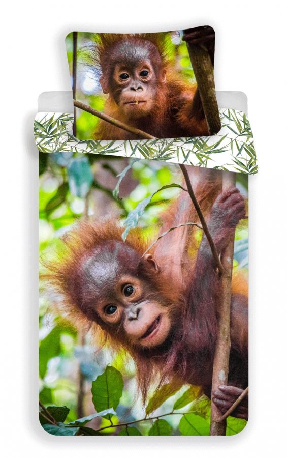 Fotootisak posteljina Orangutan 02 | 140x200, 70x90 cm - Dječja posteljina Fototisak