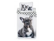 Fotoprint posteljina Bulldog | 140x200, 70x90 cm Posteljina za krevete - Dječja posteljina - Dječja posteljina Fototisak