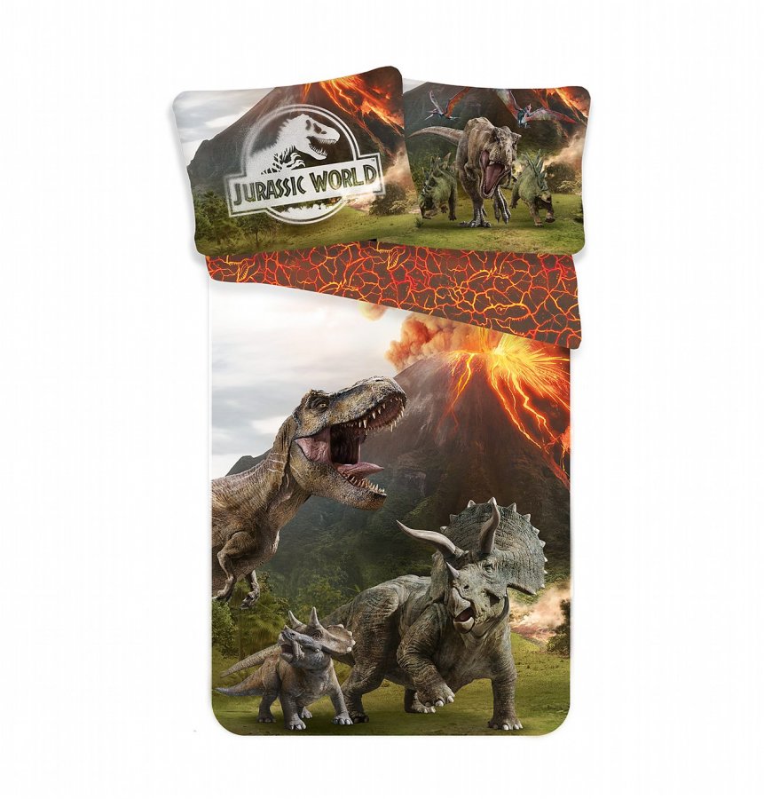 Posteljina Jurassic World | 140x200, 70x90 cm - Licencirana posteljina