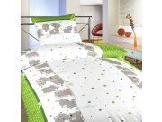 Pamučna posteljina Kiwi slonovi Posteljina za krevete - Dječja posteljina - Dječja posteljina Nelicencirani