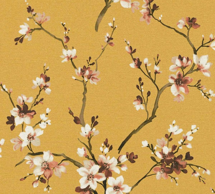 Tapeta od flisa trešnjin cvijet 38520-1 Desert Lodge | Ljepilo besplatno - AS Création
