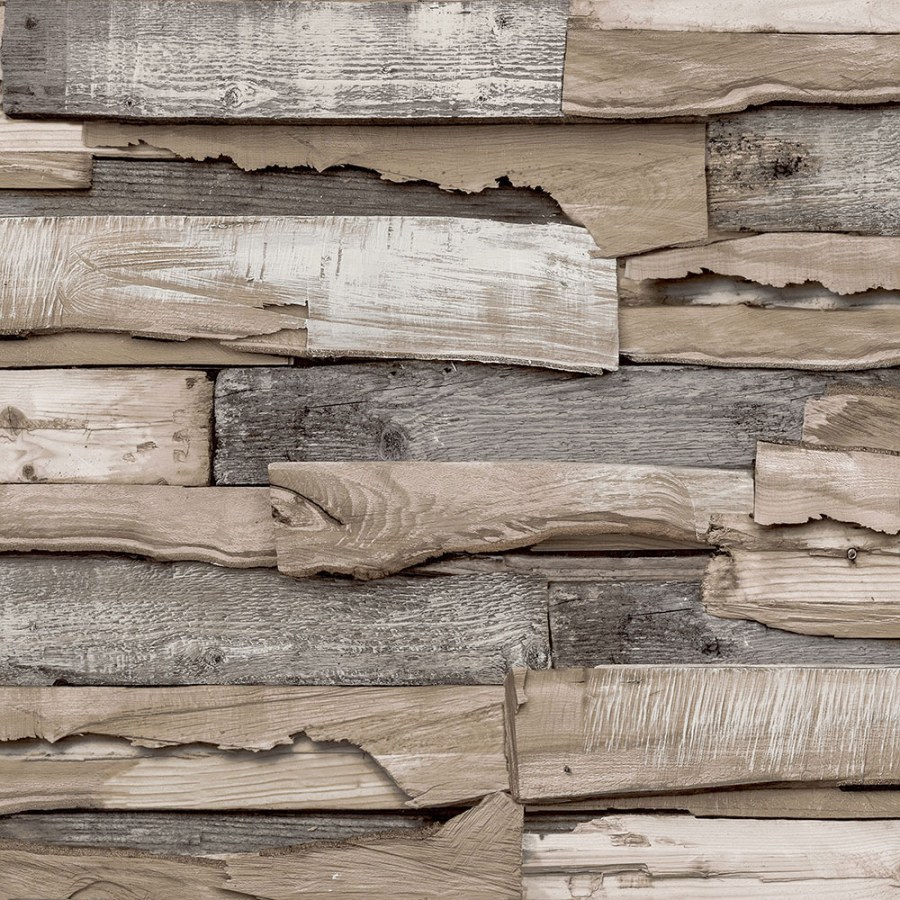Flis tapeta za zid, imitacija drva, drvene daske, WL1002 | Ljepilo besplatno
