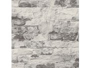 Siva flis tapeta, ciglova zid WL3301 | Ljepilo besplatno Grandeco