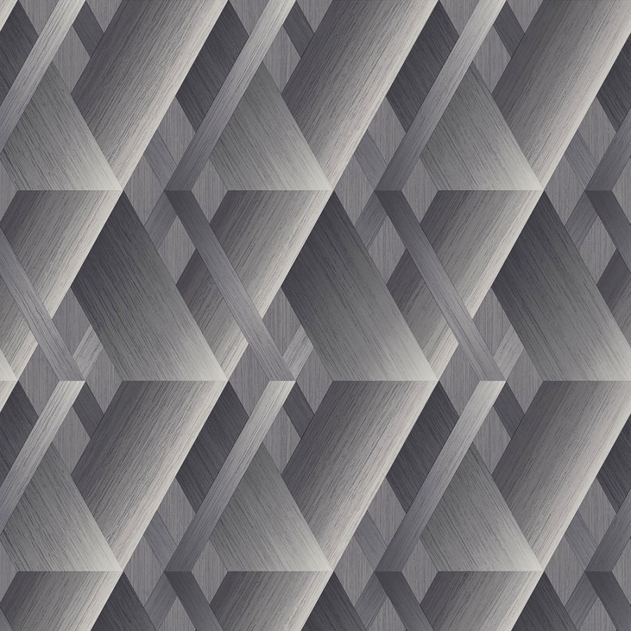 Geometrijska 3D flis tapeta za zid, imitace dřeva WL2603 | Ljepilo besplatno - Grandeco