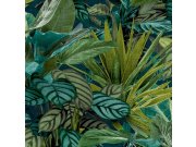 Flis tapeta s tropskim lišćem WL2001 | Ljepilo besplatno Grandeco