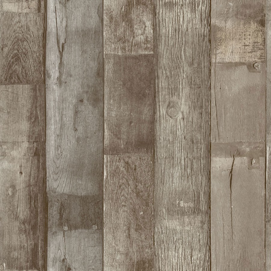 Smeđa-bež flis tapeta za zid, imitacija drva, podne daske, WL1403 | Ljepilo besplatno