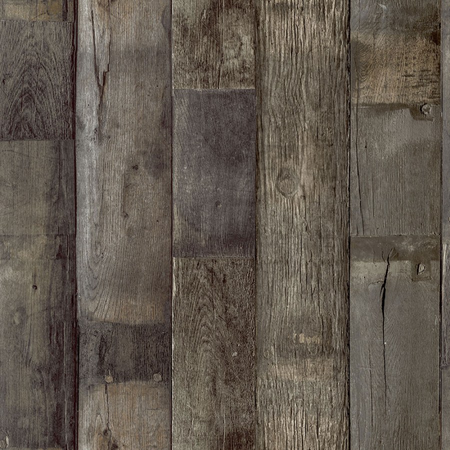 Smeđa flis tapeta za zid, imitacija drva, podne daske, WL1401 | Ljepilo besplatno - Grandeco