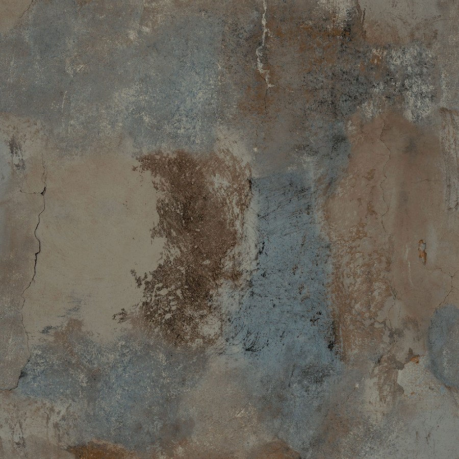 Flis tapeta za zid, imitacija betona, nijanse plave i smeđe WL1203 | Ljepilo besplatno