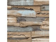 Flis tapeta za zid, imitacija drva, drvene daske, WL1003 | Ljepilo besplatno Grandeco