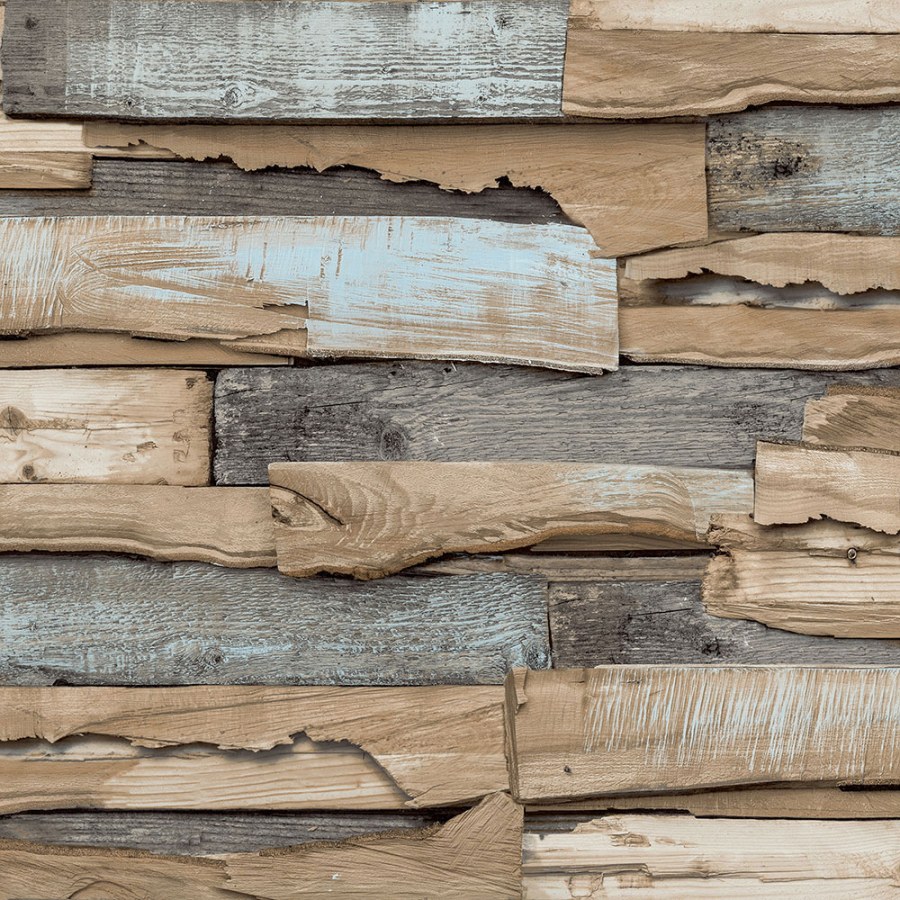 Flis tapeta za zid, imitacija drva, drvene daske, WL1003 | Ljepilo besplatno