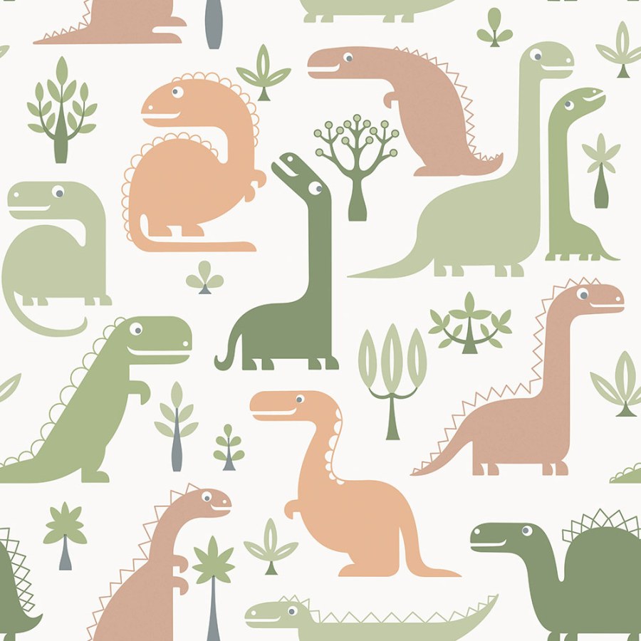Dječja tapeta Dinosaur šarena LL-10-12-8 | Ljepilo besplatno - Grandeco