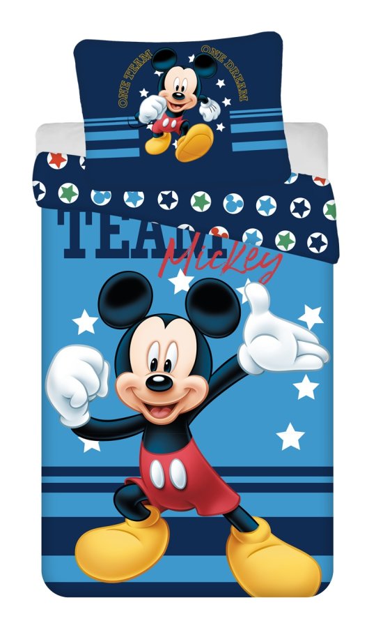 Posteljina Mickey "Team" 140x200, 70x90 cm - Licencirana posteljina