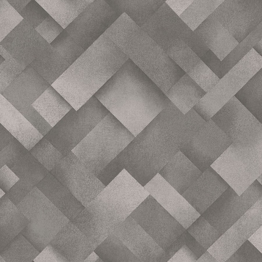 Siva geometrijska periva tapeta od flisa 235807 | Ljepilo besplatno - Na skladištu