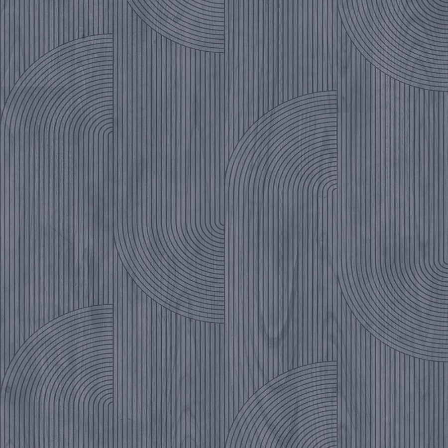 Tamno plava geometrijska periva tapeta od flisa 231601 | Ljepilo besplatno - Na skladištu