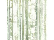 Zelena prugasta periva tapeta od flisa 229604 | Ljepilo besplatno Na skladištu