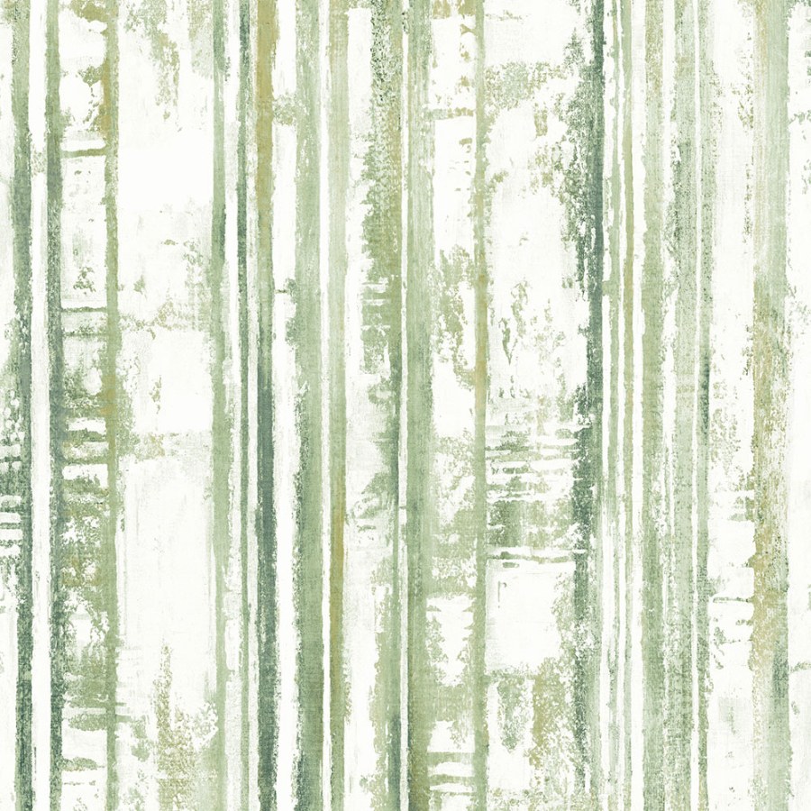 Zelena prugasta periva tapeta od flisa 229604 | Ljepilo besplatno - Na skladištu