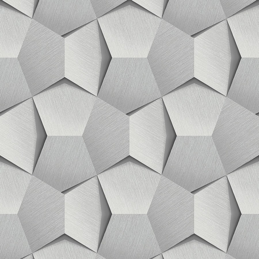 Geometrijska siva flis tapeta A54604 | Ljepilo besplatno - Na skladištu