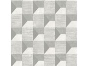 Geometrijska siva flis tapeta A48701 | Ljepilo besplatno Na skladištu