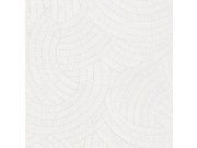 Siva strukturirana flis tapeta ornamenti A48101 | Ljepilo besplatno Na skladištu