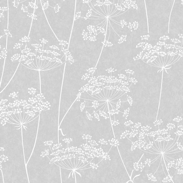 Siva flis tapeta cvijeće 33-304 | Ljepilo besplatno - Na skladištu