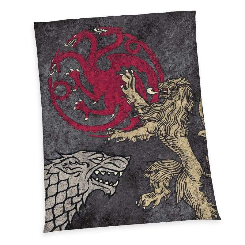 HERDING Pokrivač od mikropolarnog flisa Game of Thrones Poliester, 150/200 cm