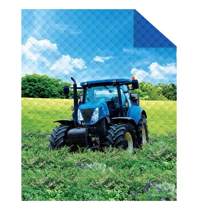 DETEXPOL Prekrivač Traktor plavi Poliester, 170/210 cm - Pokrivači
