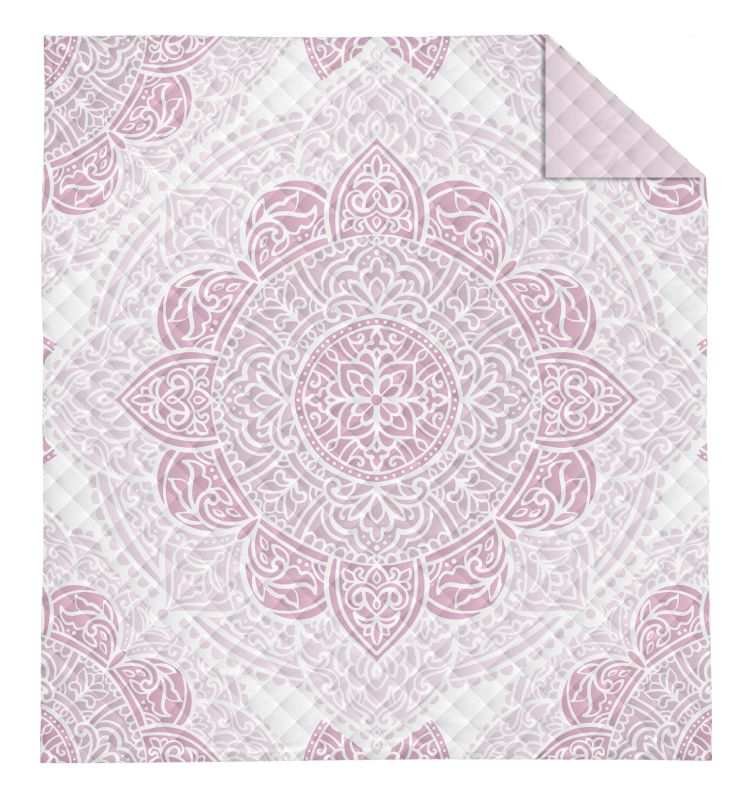 DETEXPOL Prekrivač Mandala rosé Poliester, 170/210 cm - Pokrivači