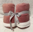 JERRY FABRICS Pokrivač mikroflannel super soft s janjetinom Old pink poliester, 150/200 cm Deke i vreće za spavanje - mikro deke