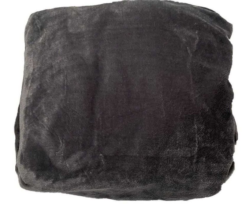 JERRY TKANINE Plahta mikropliš tamno sivi poliester, 90/200 cm - Microdream 90x200