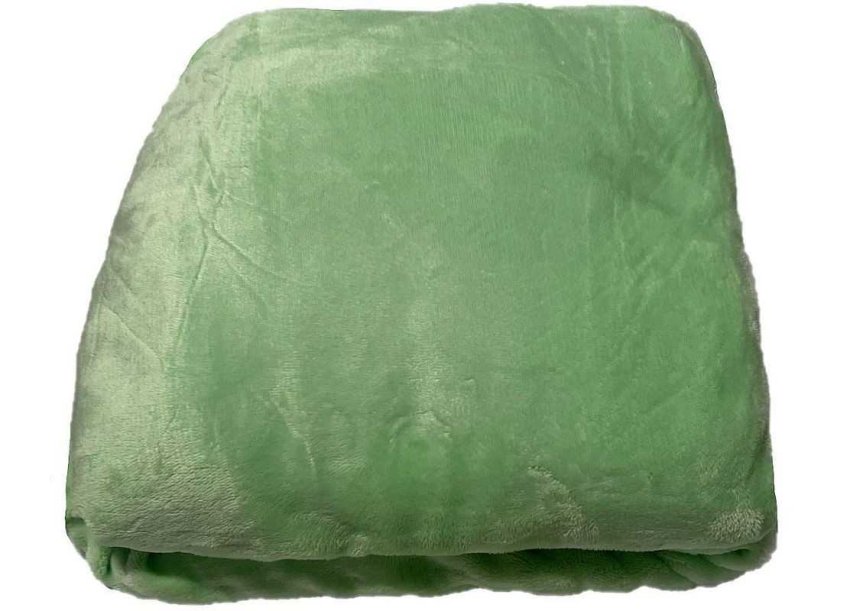 JERRY TKANINE Plahta mikropliš pastelno zelena Poliester, 90/200 cm - Microdream 90x200