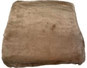 JERRY FABRICS Posteljna plahta mikropliš pješčano smeđa poliester, 90/200 cm Donje plahte - Microdream 90x200