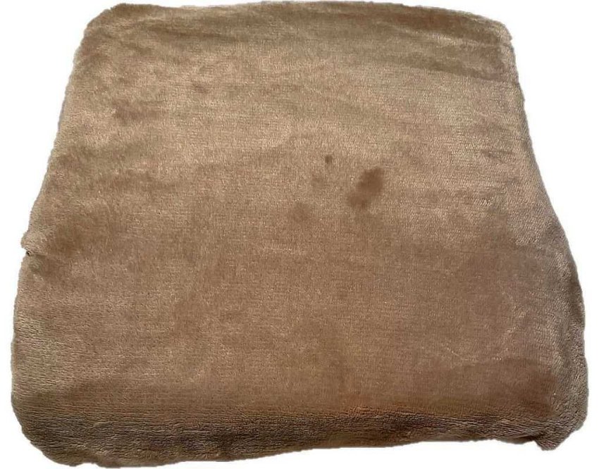 JERRY FABRICS Posteljna posteljina mikropliš pješčano smeđa poliester, 180/200 cm - Microdream 180x200