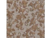 Luksuzna smeđe-zlatna flis tapeta za zid - ornamenti -M31931 Magnifica Murella | Ljepilo besplatno