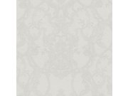 Bijelo-srebrna ornamentalna flis tapeta s vinil površinom Z80040 Philipp Plein | Ljepilo besplatno Zambaiti Parati